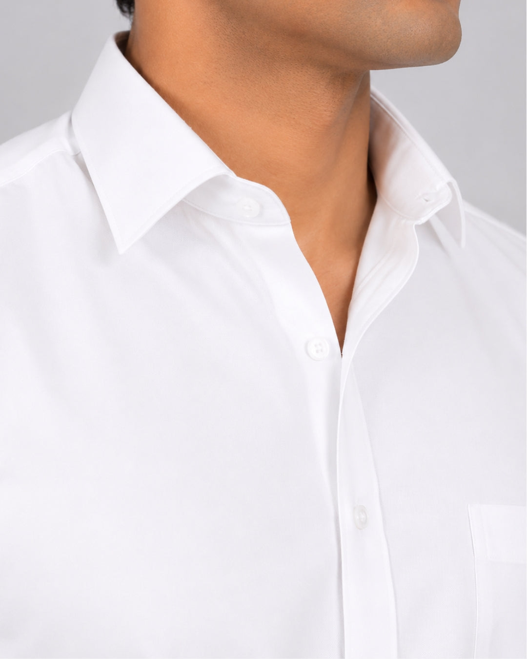 Cambridge Men's Oxford Formal Shirt – Plain White Cotton Blend