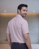 Atlantic 28131 A Red Mens Half Sleeves Shirt