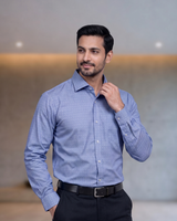 Mens Blue Atlantic Rs 601A Full Sleeves Shirt