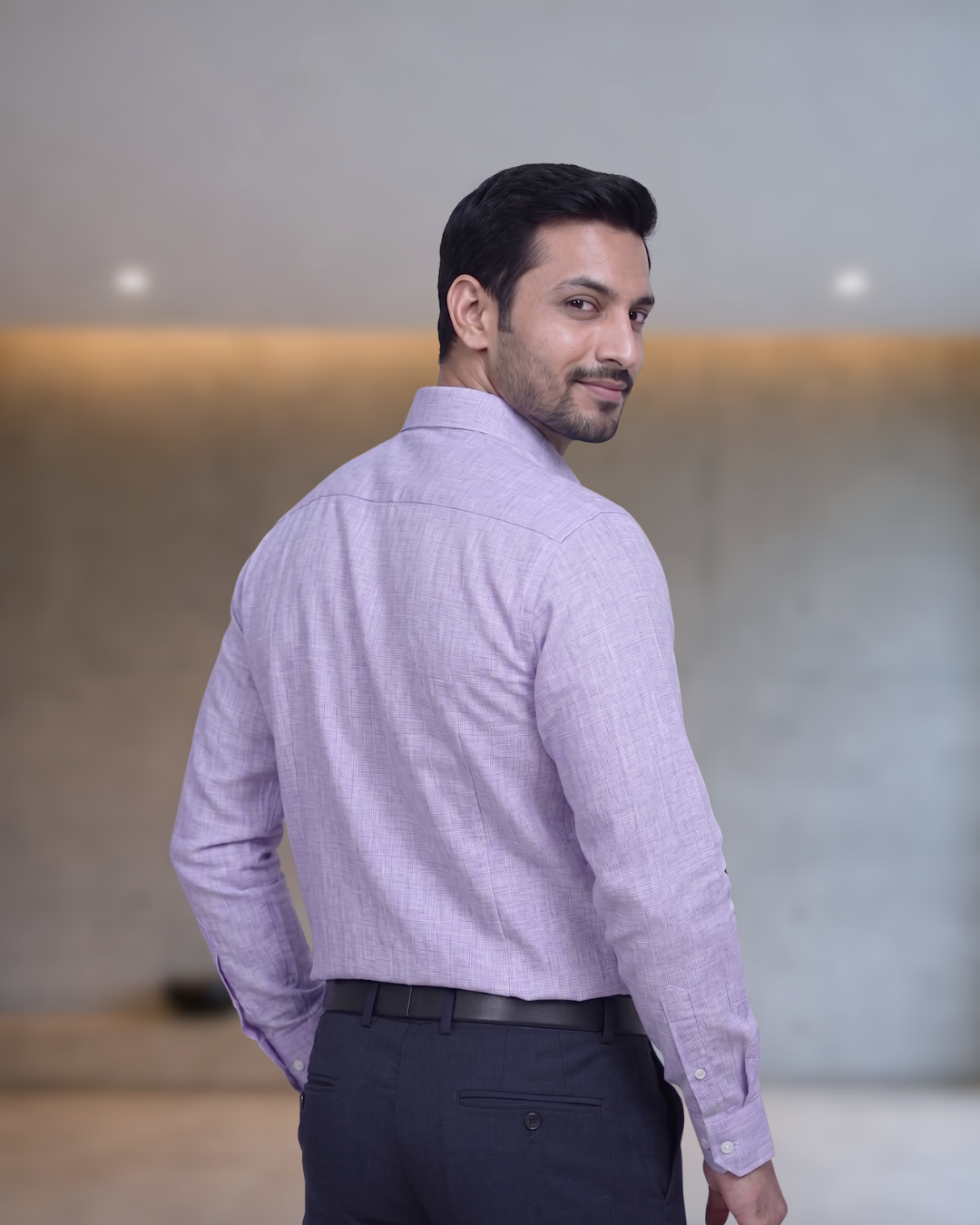 Mens Purple-6 Cherry 24 Full Sleeves Shirt