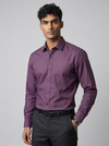 Mens Purple-4 Cv 1481 Full Sleeves Shirt