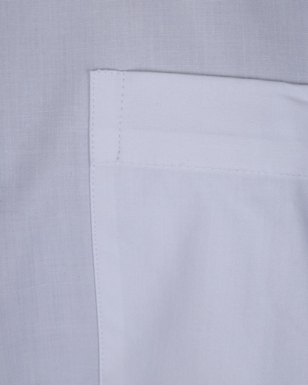 Foursquare White Signature Half Sleeve Cotton Shirt