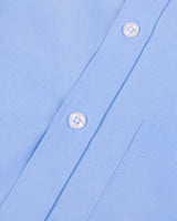 Cambridge Men's Oxford Formal Shirt – Plain Blue Cotton Blend