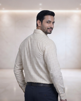 Mens Cream Figo 194 Full Sleeves Shirt