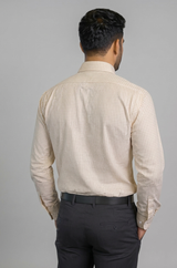 Mens Beige Figo 220 Full Sleeves Shirt