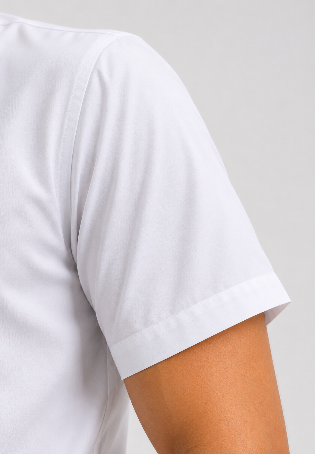 Foursquare White Signature Half Sleeve Cotton Shirt