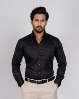 Heavy Satin - Black