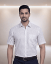 Mf 50002 A Green Mens Half Sleeves Shirt