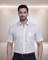 Mf 50002 A Green Mens Half Sleeves Shirt