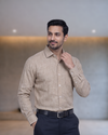 Mens Biscuit-43 Milton Linen Full Sleeves Shirt