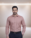 Mens Red Olympic Full Sleeves Shirt