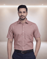 Olympic Red Mens Half Sleeves Shirt