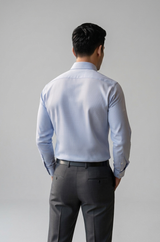 Mens Navy Blue-A Orian 25751 Full Sleeves Shirt