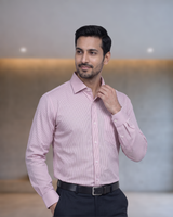 Mens Pink-15 Orian 3002B Full Sleeves Shirt