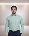 Mens Green-8 Orian 3002D Full Sleeves Shirt
