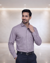 Mens Wine-2 Orian 3017F Full Sleeves Shirt