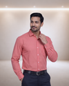 Mens Red Poland Print 13 Full Sleeves Shirt