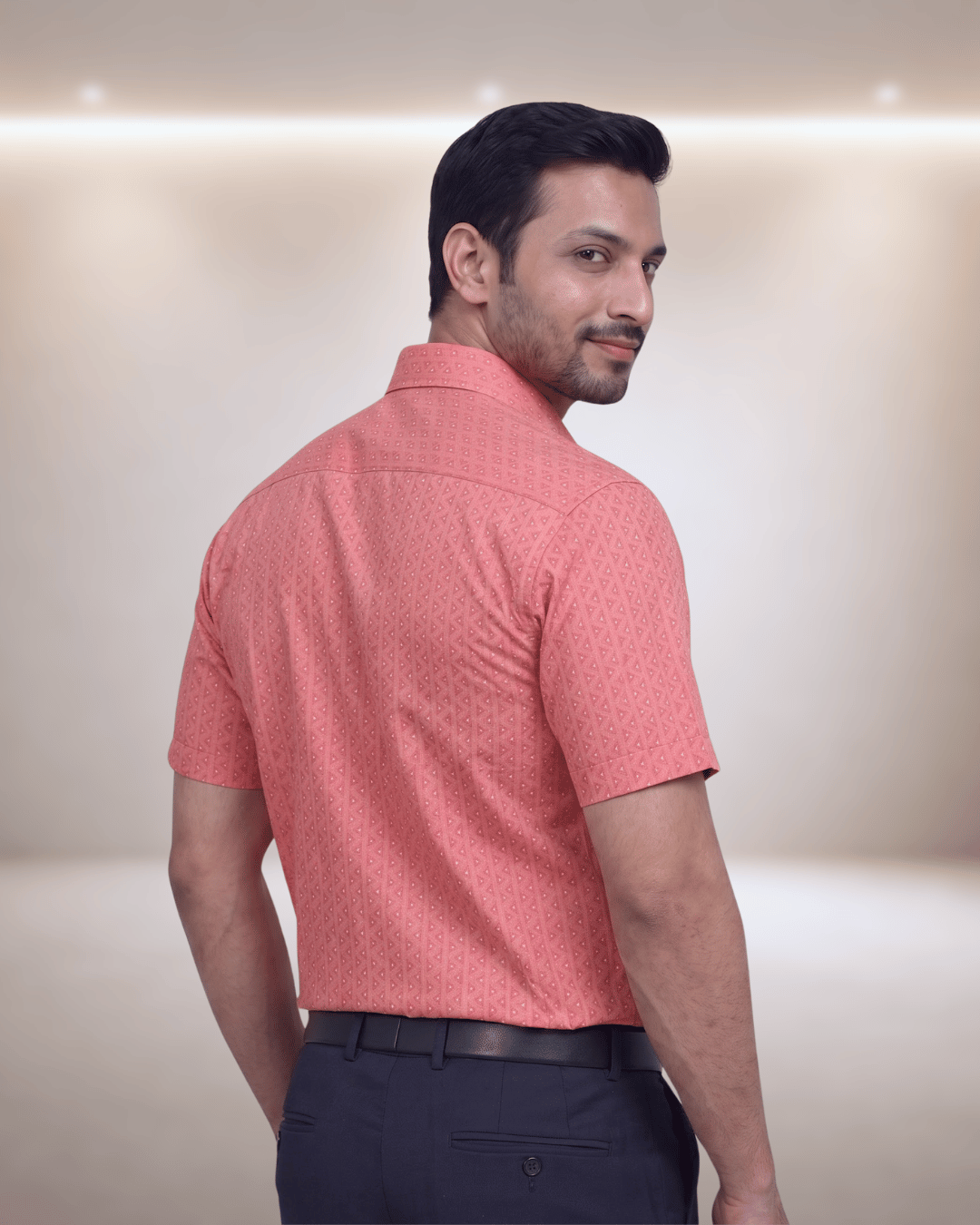 Poland Print 13 Red Mens Half Sleeves Shirt