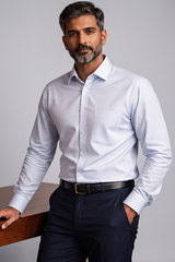 Mens Blue Rg 2025B Full Sleeves Shirt