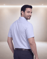 Rg 2939 Sky Blue Mens Half Sleeves Shirt