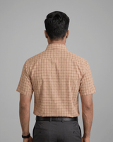 Rg 3302 Rust Mens Half Sleeves Shirt