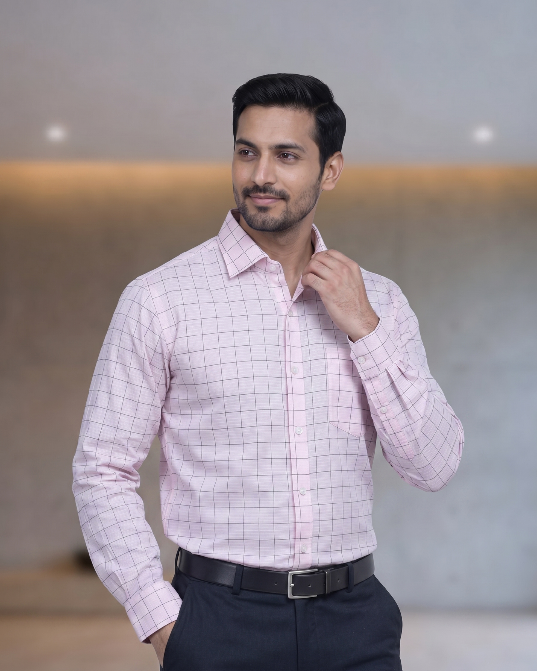 Mens Pink Rs 6500 Full Sleeves Shirt