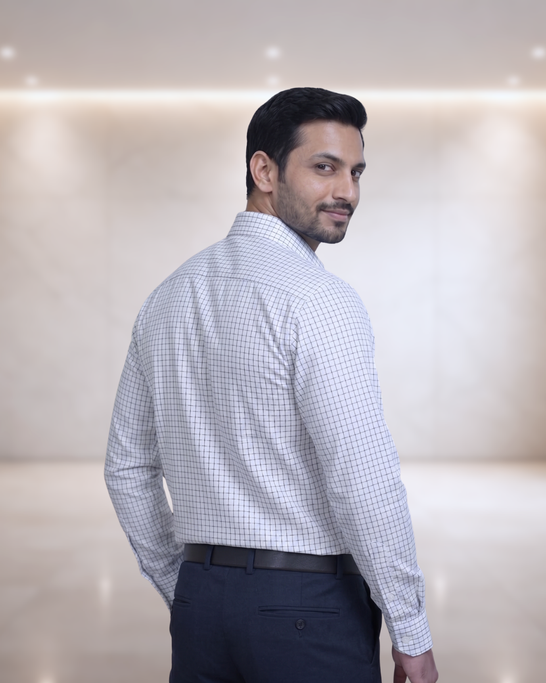 Mens White Rs 0104 B Full Sleeves Shirt
