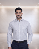 Mens White Rs 0104 B Full Sleeves Shirt
