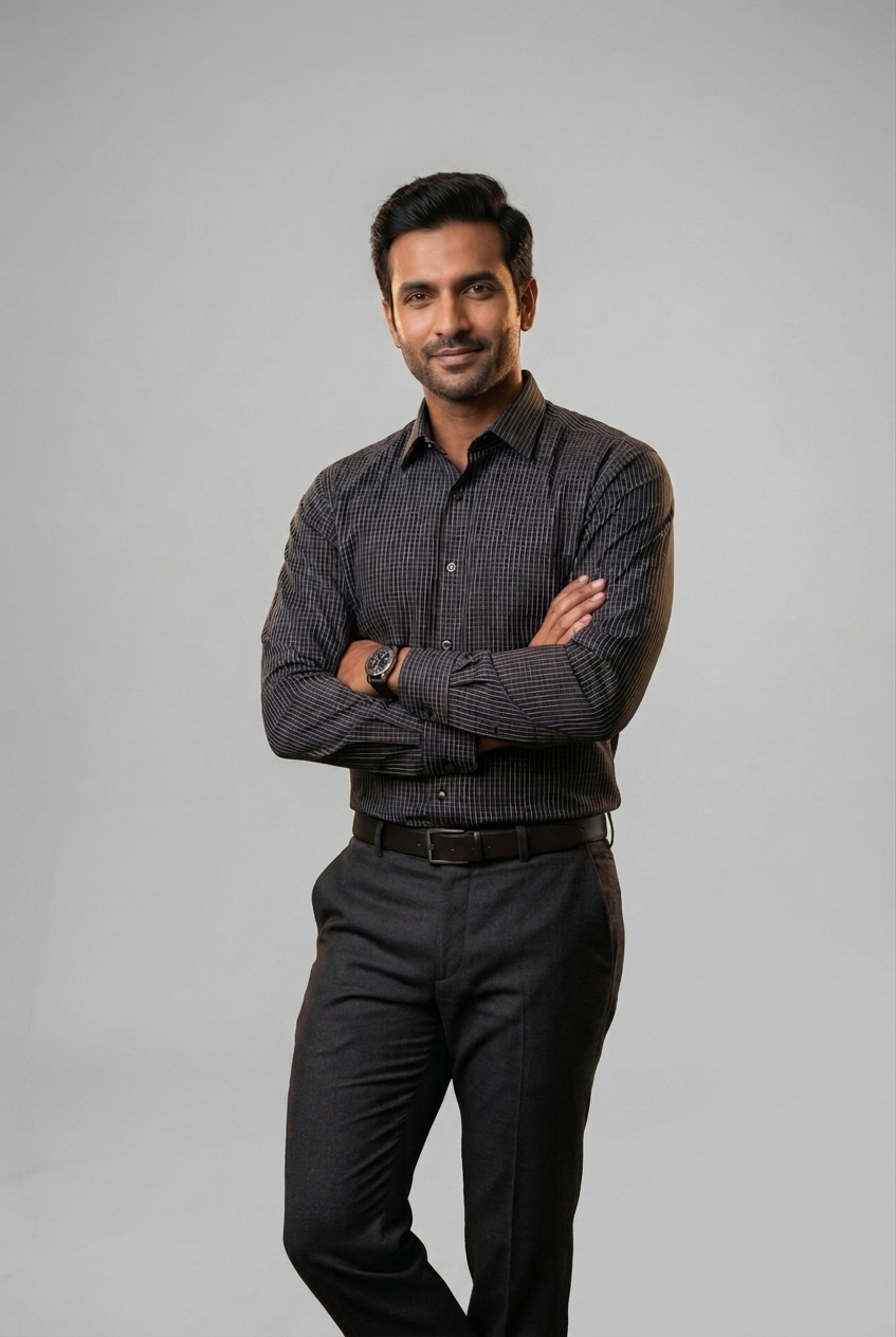 Mens Black Rs 3296 Full Sleeves Shirt