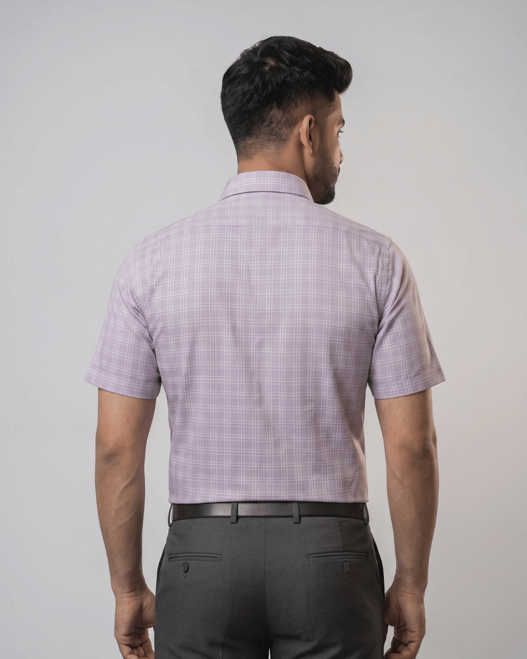 Rs 6173 Purple Mens Half Sleeves Shirt