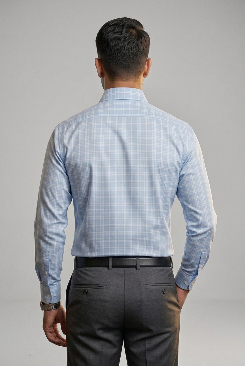 Mens Sky Blue Rs 6173 Full Sleeves Shirt