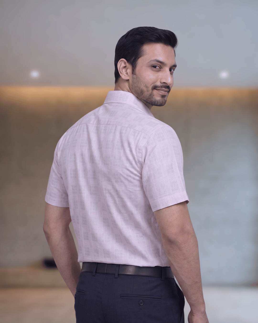Rs 6448 Purple Mens Half Sleeves Shirt