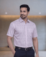 Rs 6448 Purple Mens Half Sleeves Shirt