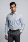 Mens Grey Rs 6451 Full Sleeves Shirt
