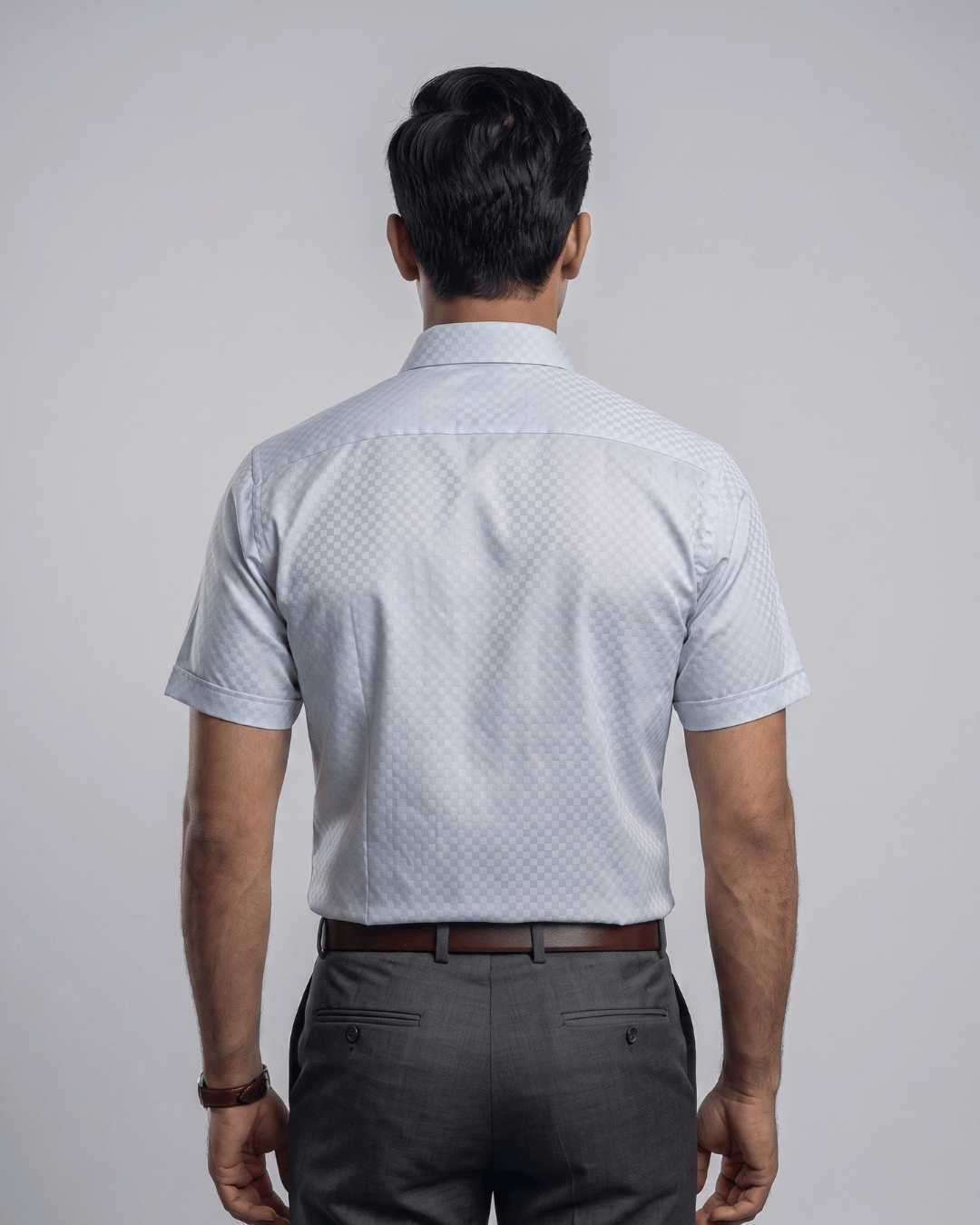 Rs 6451 Grey Mens Half Sleeves Shirt