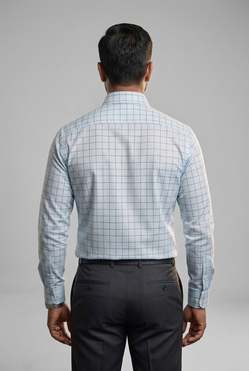 Mens Blue Rs 6500 Full Sleeves Shirt