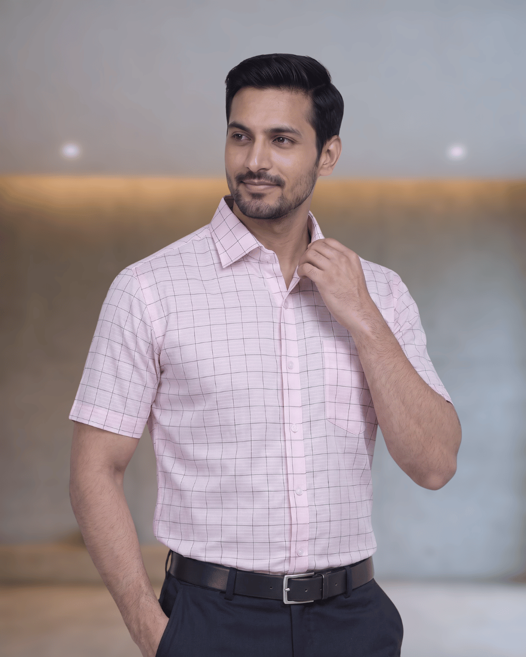 Rs 6500 Pink Mens Half Sleeves Shirt