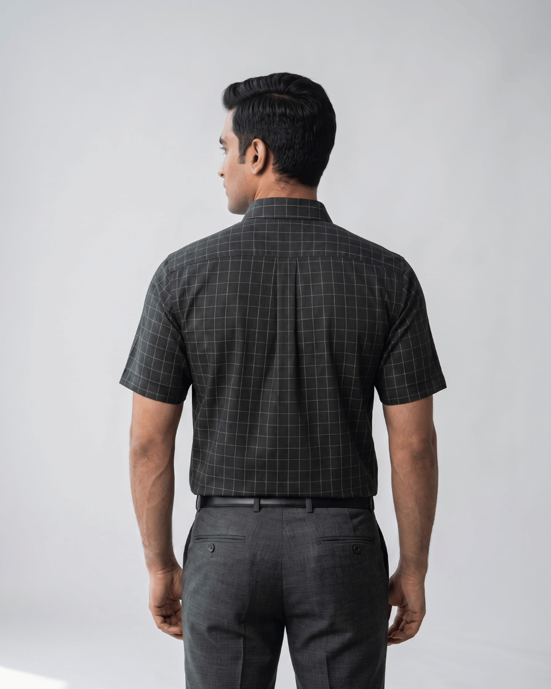 Rs 6539 Dark Grey Mens Half Sleeves Shirt