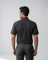 Rs 6539 Dark Grey Mens Half Sleeves Shirt