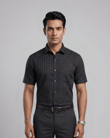 Rs 6540 Black Mens Half Sleeves Shirt