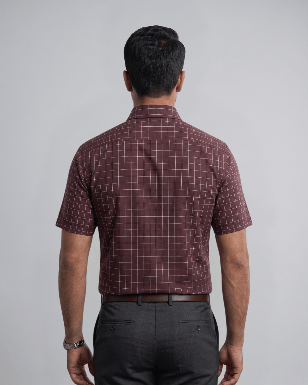 Rs 6540 Wine Mens Half Sleeves Shirt