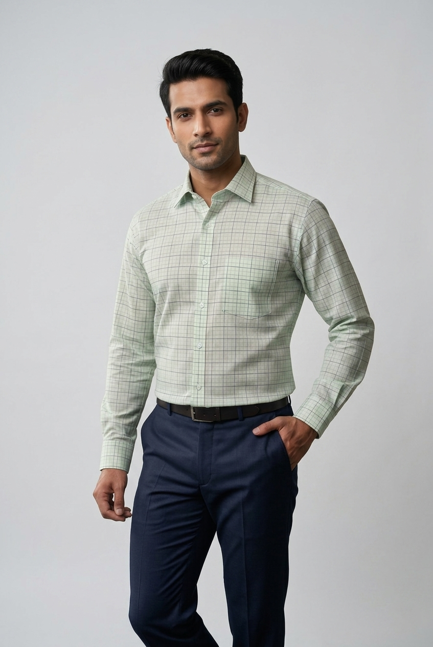 Mens Mint Rs 6578 Full Sleeves Shirt