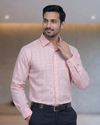 Mens Peach Rs 6578 Full Sleeves Shirt