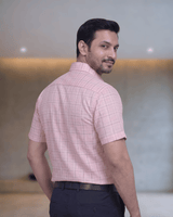 Rs 6578 Peach Mens Half Sleeves Shirt
