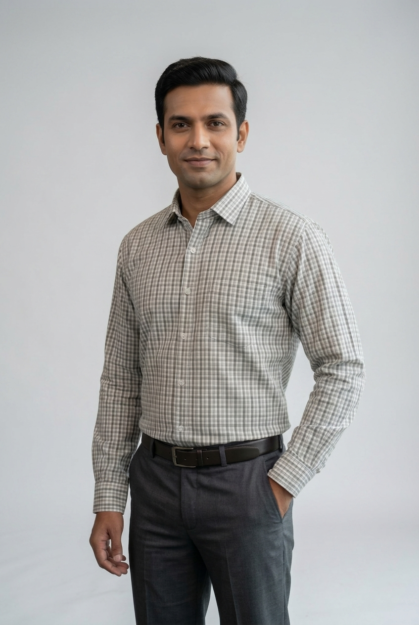Mens Green Rs 6584 Full Sleeves Shirt