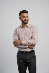 Mens Red Rs 6584 Full Sleeves Shirt