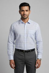 Mens Blue Rs 6609 Full Sleeves Shirt