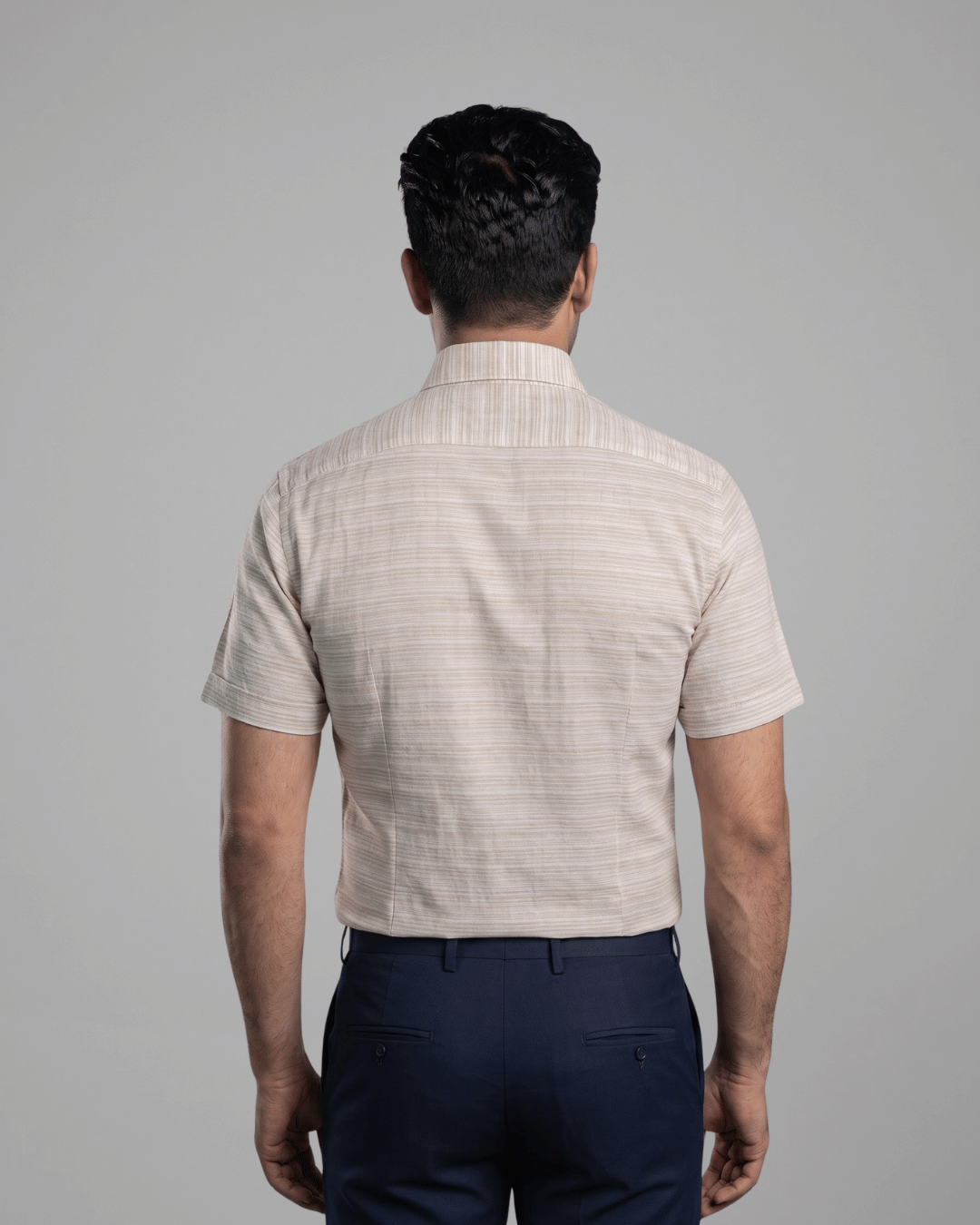 Rs 6609 Cream Mens Half Sleeves Shirt