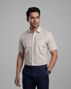 Rs 6609 Cream Mens Half Sleeves Shirt
