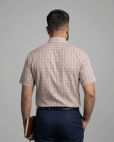 Rs 97509 Beige Mens Half Sleeves Shirt